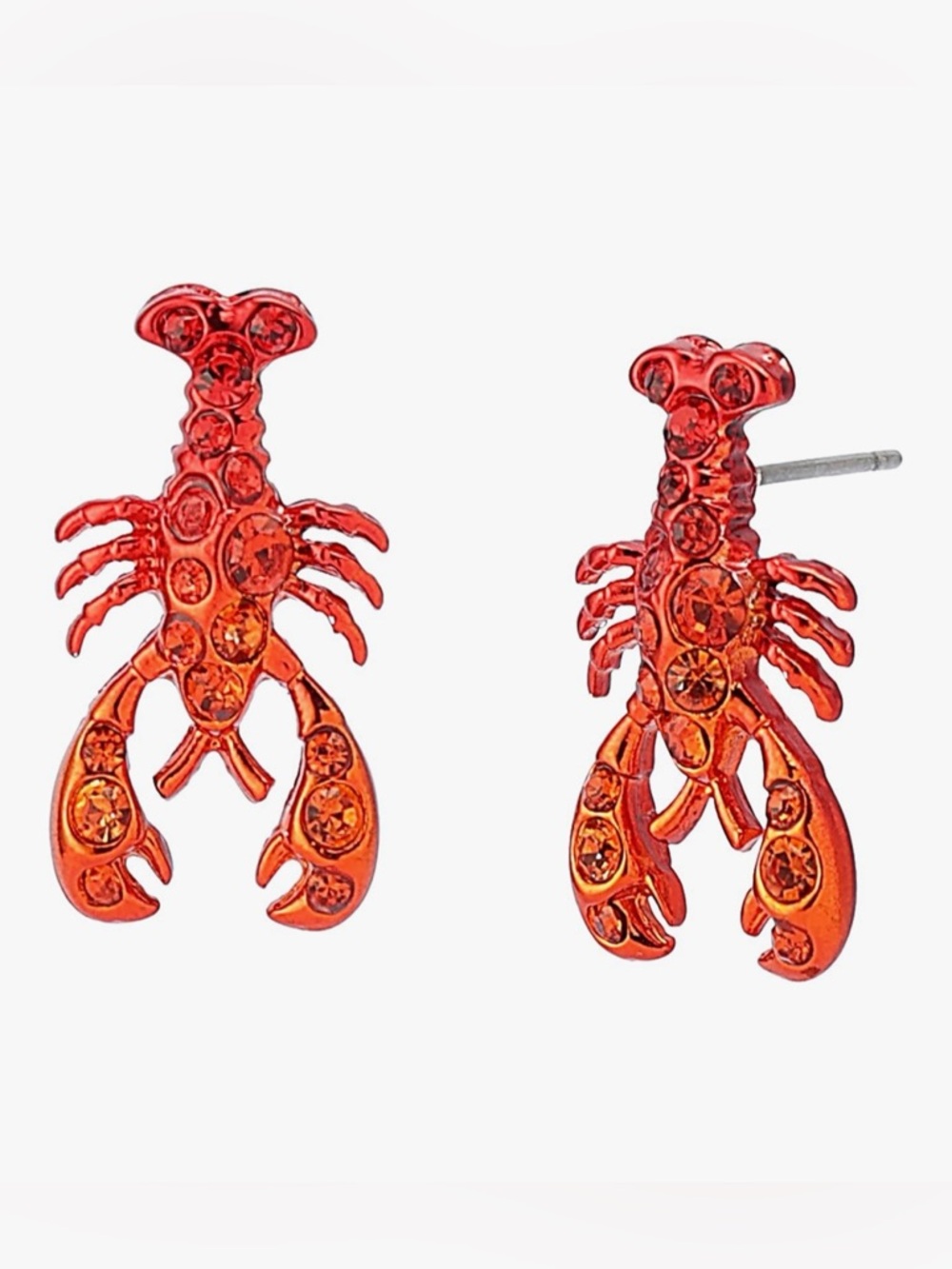 Betsey Johnson Jewels Lobster Stud Earrings